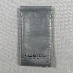Vintage Christian Dior Sunglasses Case Glasses Case Silver Lunettes De Soleil